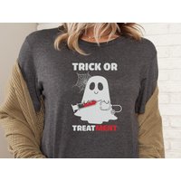 Trick Or Treatment Shirt | Halloween Nurse Tshirt