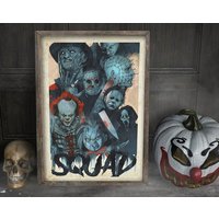 Horror Movie Characters Poster