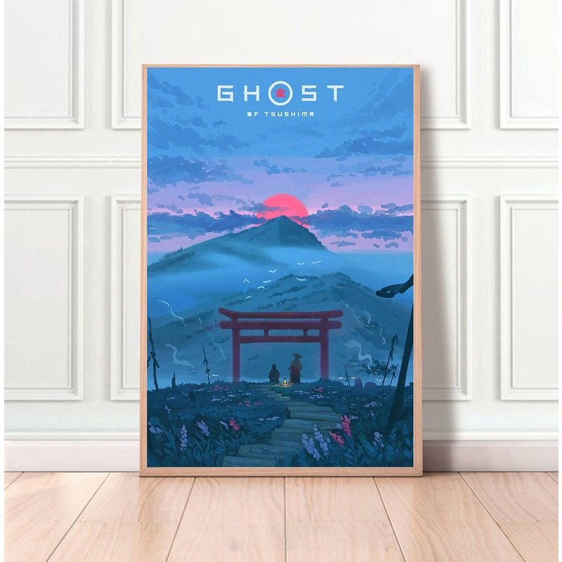 Ghost Of Tsushima Video Game Home Decor Poster — Affiches et impressions