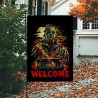Welcome Halloween Horror Double Sided Flag — Drapeaux décoratifs