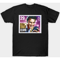 Elvis Presley Portrait Usa Postage Stamp - Elvis Presley - T-shirt