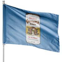 Olympia Beer As Worn By Kurt Cobain - Kurt Cobain - House Flags — Drapeaux décoratifs