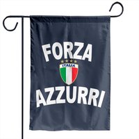 Italy Forza Azzurri Soccer Jersey Garden Flags — Drapeaux décoratifs