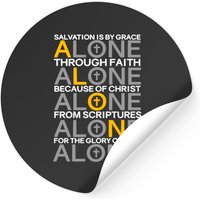 Five Solas Reformation Luther Stickers