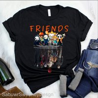 Horror Halloween Shirt, Halloween Friends — T-shirts pour hommes