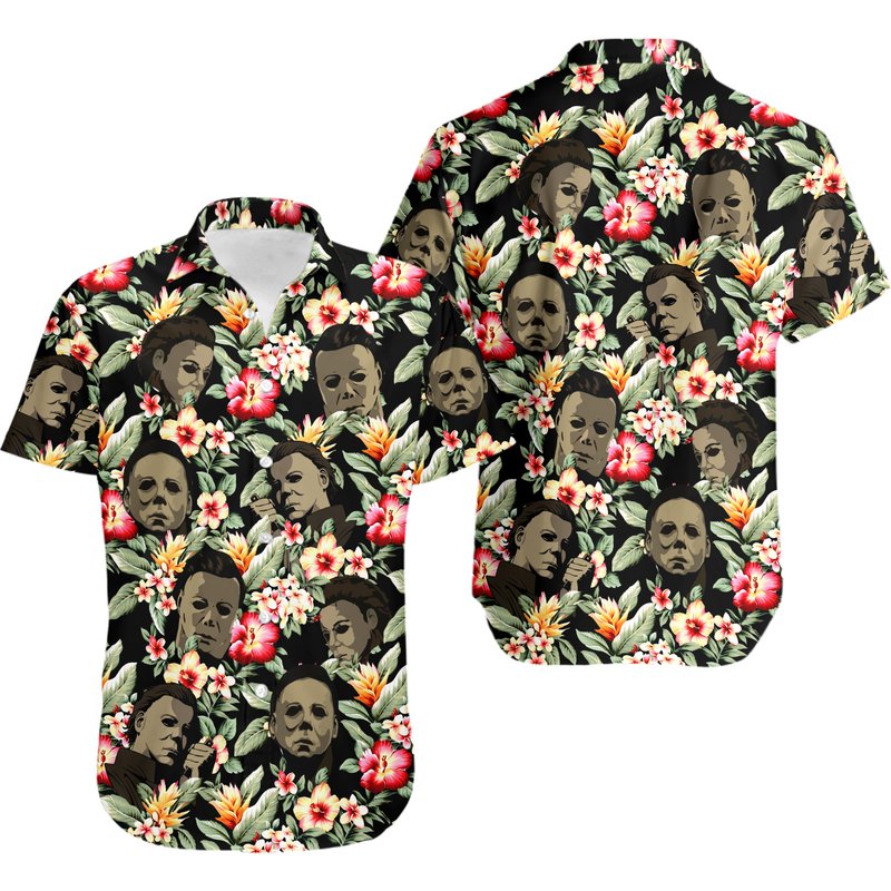 Michael Myers Hawaiian Shirt — Chemises décontractées pour hommes