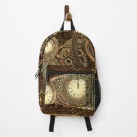 Steampunk, Awesome Clocks Backpack — Sacs à dos décontractés