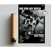 Baby Keem De For My Btch Album Cover Poster — Affiches et impressions