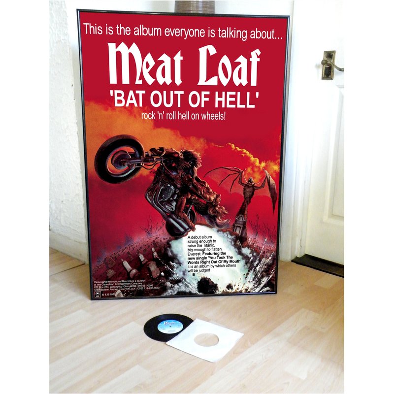 Meatloaf Bat Out Of Hell Promotional Poster — Affiches et impressions