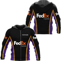 Fedex Express Custom Name Hoodie 3d For Delivery Driver