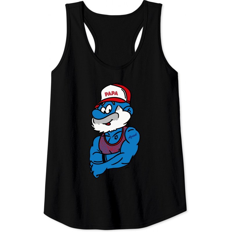 Papa - Smurf - Tank Tops