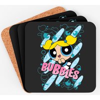 Cn The Powerpuff Girls Bubbles Moves Coasters Coasters — Coasters & Placemats