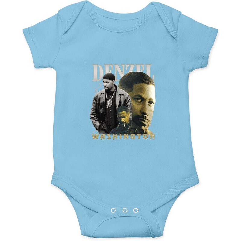 Vintage Style Denzel Washington Graphic Onesie — Bodys bébé