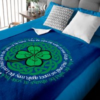 Irish Blessing, Celtic Knot & 4-leaf Clover Luck Version B Baby Blankets — Couvertures pour bébé