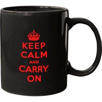 Keep Calm And Carry On (red) Mugs — Tasses et gobelets