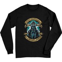 Never Underestimate An Old Man With A Motorcycle Long Sleeves — T-shirts pour hommes