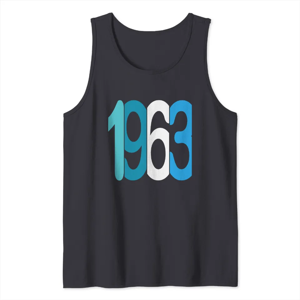 Débardeur Classique pour Hommes 1963 en Gris Foncé — T-shirts pour hommes