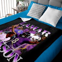 Lamar Jackson Vintage Baby Blankets