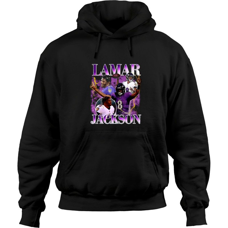 Lamar Jackson Vintage Hoodies — Sweats à capuche pour hommes