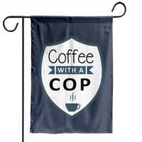 Garden Flag Featuring Coffee With A Cop