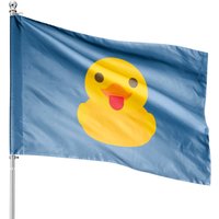 Yellow Cool Rubber Duck House Flags