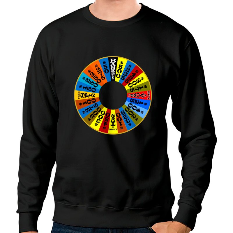 Wheel Of Fortune Logo Sweatshirt Sweatshirts — Sweats à capuche pour hommes