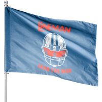 Linemen Lead The Way Lineman And Athlete Gift House Flags — Drapeaux décoratifs