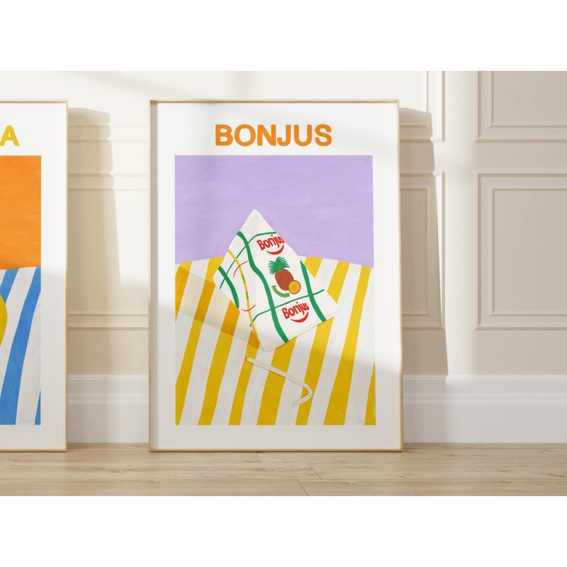 Bonjus Art Print - Museum Poster, Lebanon Art, Food Print — Posters & Prints