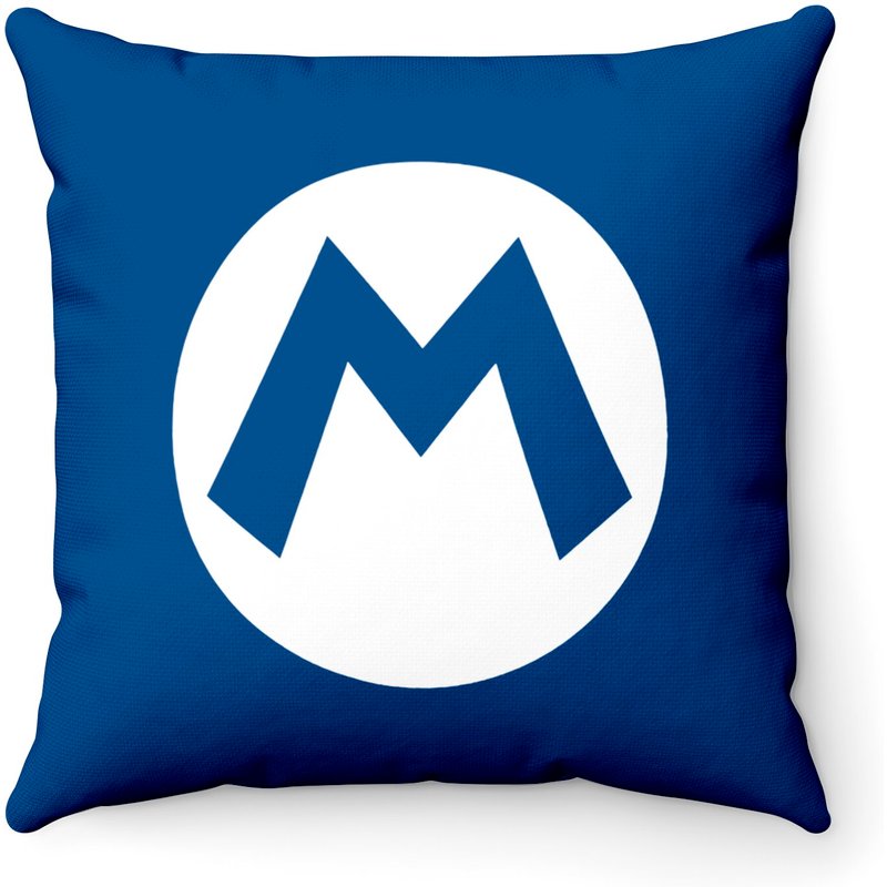 Nintendo Mario Icon Graphic Throw Pillows