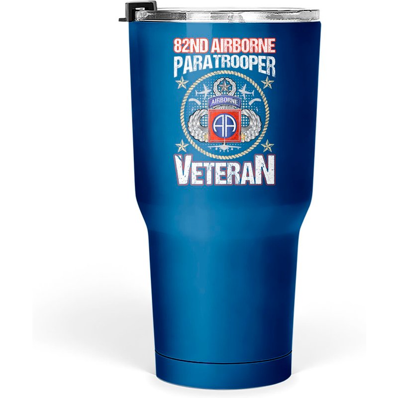 82nd Airborne Paratrooper Veteran Vintage Tumblers 30 Oz — Mugs & Tumblers