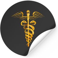 Caduceus Symbol - Gold Edition - Caduceus - Stickers