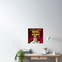Elton John Farewell Road Brick Final 2022 Tour Yellow Poster — Posters & Prints