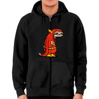 Flash Sloth Zip Hoodies