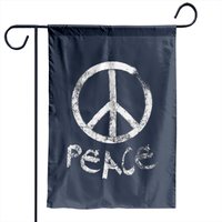 Peace Sign Vintage Garden Flags