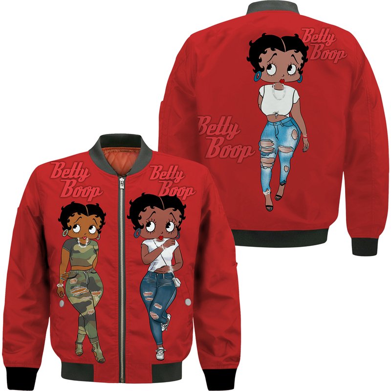 Betty Boop Bomber Jacket — Casual & Bomber Jackets