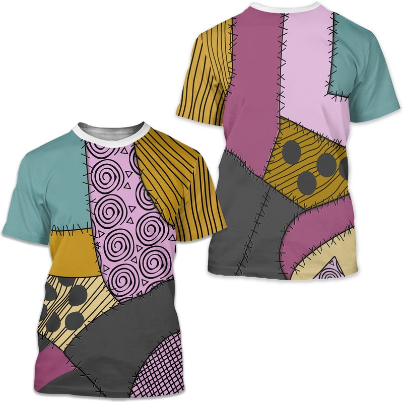 Nightmare Before Christmas Costume, Sally Shirt, Sally Ragdoll Costume 3d T-shirt