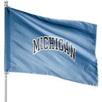 90s University Of Michigan House Flags — Decorative Flags