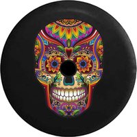 Spare Tire Cover Sugar Skull Artistic Heritage Halloween