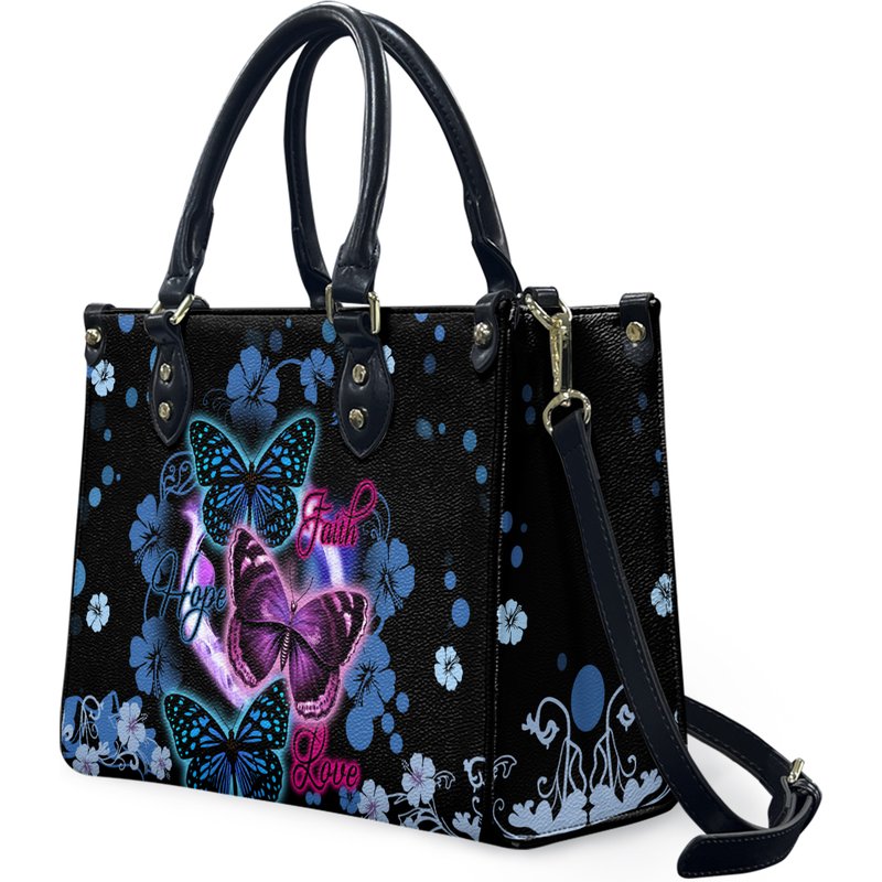 Butterfly Flower Leather Bag — Sacs à main pour femmes