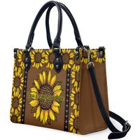 Sunflower Leopard Leather Bag