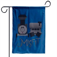 Misfit - Square-wheeled Caboose Train - Rudolph - Garden Flags