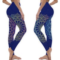 Mandala Leggings, Printed Leggings, Yoga Leggings — Legging femme