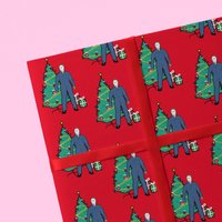 Michael Myers Christmas Wrapping Paper, Halloween Giftwrap