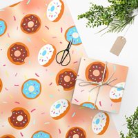 Donut Wrapping Paper, All Occasion Wrapping Paper — Papier cadeau et fêtes