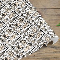 Witch Wrapping Paper Roll, Wizard Wrapping Paper — Papier cadeau et fêtes