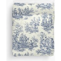 Powder Blue French Toile Picnic Designs Duvet Cover — Duvet Covers