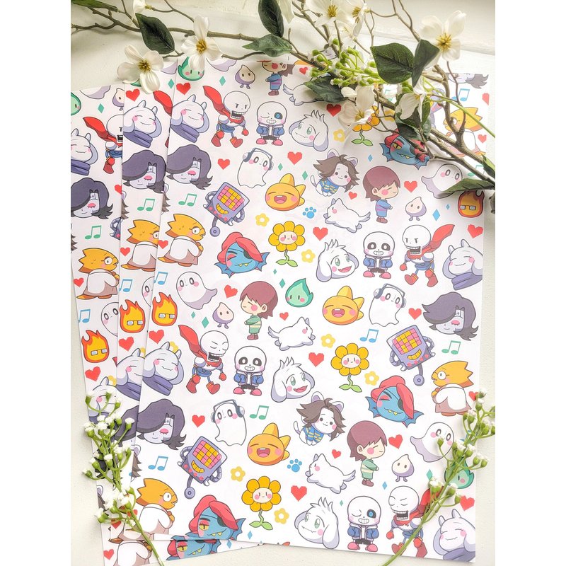 Undertale Wrapping Paper — Papier cadeau et fêtes
