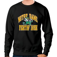80s Notre Dame Fightin' Irish Burnout Sweatshirt Vintage Unisex Graphic University Athletic Sweatshirts — Sweats à capuche pour hommes