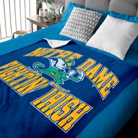 80s Notre Dame Fightin' Irish Burnout Baby Blanket Vintage Unisex Graphic University Athletic Baby Blankets — Couvertures pour bébé