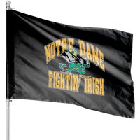 80s Notre Dame Fightin' Irish Burnout House Flag Vintage Unisex Graphic University Athletic House Flags